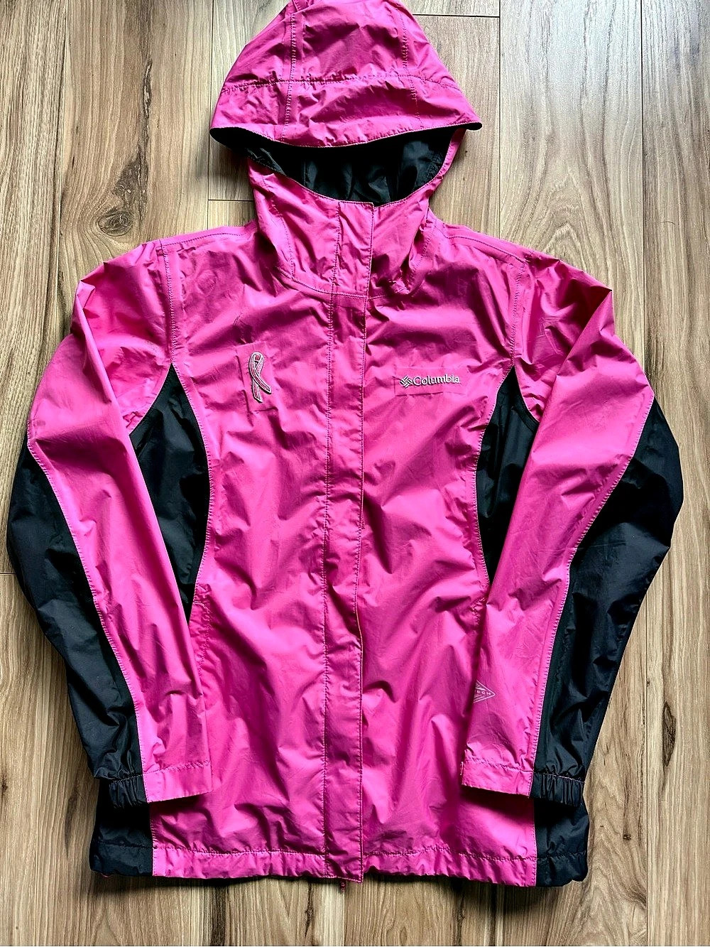 Columbia Women's Tested Tough In Pink II Rain Jacket - Size Small